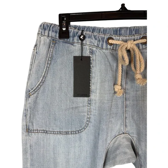 NWT ONE TEASPOON Shabbies Drawstring Boyfriend Denim Jogger Pants, Size Medium - Picture 9 of 14